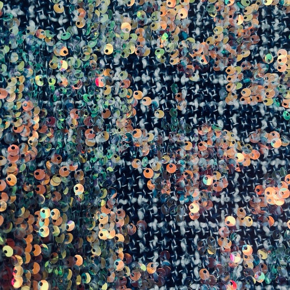 Nicole Miller Collection Sequined Bouclé Shift Dress - Picture 6 of 9